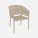 Silla de Jardín Portofino- Apilable- Cojín Incluido- Varios Colores- Siesta Exclusive®- Exterior  SIESTA EXCLUSIVE