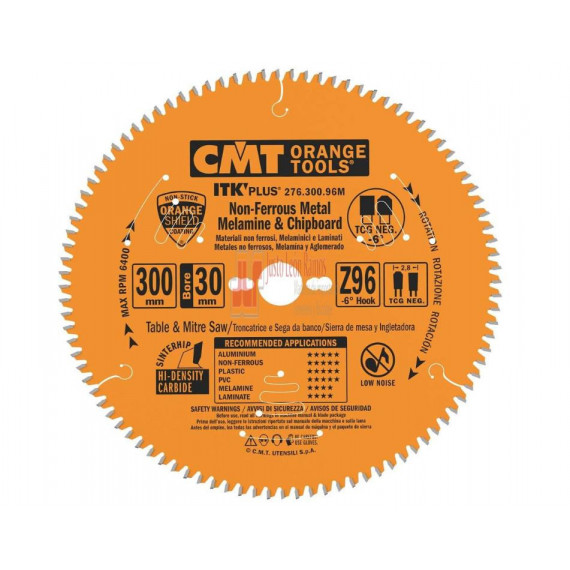 Sierra Saw Blade 300x2.8/2.0x30 Z96 Tcg Neg