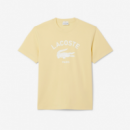 Camiseta LACOSTE Amarillo Pastel Logo Estampado