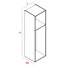 Módulo Despenseros Blanco De 220 Cm X 58 Cm X 60 Cm
