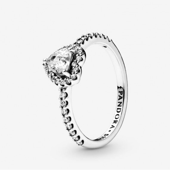 PANDORA Anillo Corazón en Relieve 198421C01