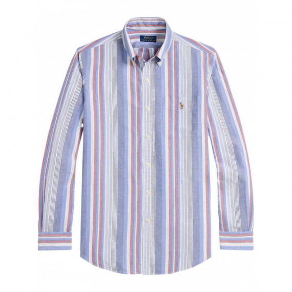 Polo RALPH LAUREN - Cubdpkpps-long Sleeve-sport Shirt - 6429 Blue Red Multi - 710944613001/6429 Blue Red Multi