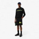 Short Noir/jaune Fluo  LACOSTE