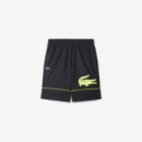 Short Noir/jaune Fluo  LACOSTE