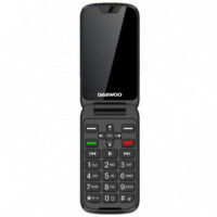 DAEWOO DW8005BK Teléfono Móvil 4G Senior Flip con Base