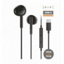 Auriculares + Micrófono TECH ONE TECH Ear Usb-c Black