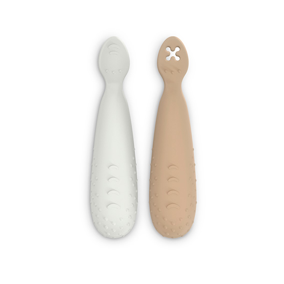 SUAVINEX Set 2 Precucharas Silicona Beig