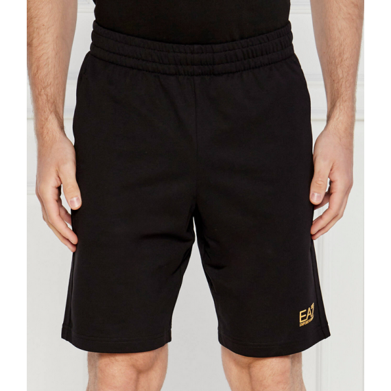 Bermuda EA7 Negra Logo Dorado  ARMANI EXCHANGE