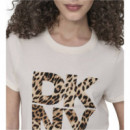 DKNY New York Crew Neck Eggnog/black/whi