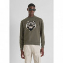 Sudadera FA150222 Verde Militare Scuro  ANTONY MORATO