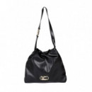 Bolso Shopper Efecto Piel con Logo Lc Ovalado  LOLA CASADEMUNT