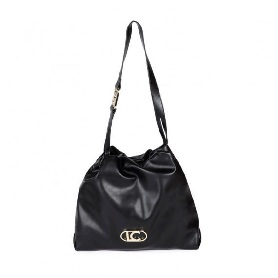 Bolso Shopper Efecto Piel con Logo Lc Ovalado  LOLA CASADEMUNT