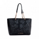 Bolso Shopper Acolchado Logotipado  LOLA CASADEMUNT