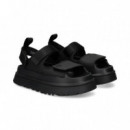 Sandalia 3 Velcros Negro  UGG