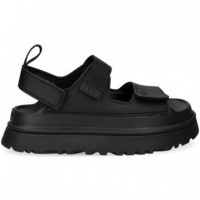 Sandalia 3 Velcros Negro  UGG