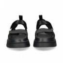 Sandalia 3 Velcros Negro  UGG