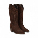 1/2 Bota Cowboy Bordada ante Moka  VEXED SHOES COMPANY