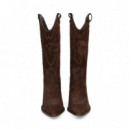 1/2 Bota Cowboy Bordada ante Moka  VEXED SHOES COMPANY