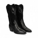 1/2 Bota Cowboy Ante+piel Negro  VEXED SHOES COMPANY