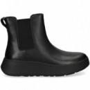 Botin Elasticos Lados Piel Negro  FITFLOP