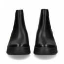 Botin Elasticos Lados Piel Negro  FITFLOP