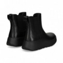 Botin Elasticos Lados Piel Negro  FITFLOP