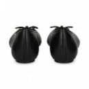 Bailarina Lazo Piel Negro  FITFLOP