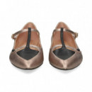 Bailarina Bb Pala Negro Metal.platino  MIUXA