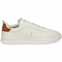 Talon Marron Deportivo Piel Blanco  POLO RALPH LAUREN