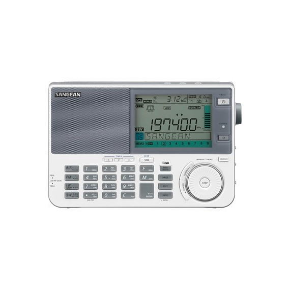 SANGEAN Radio Digital ATS-909X2 Blanca  Am,fm,sw.mw,banda Aerea Multi Banda con Alarma The Ultimate