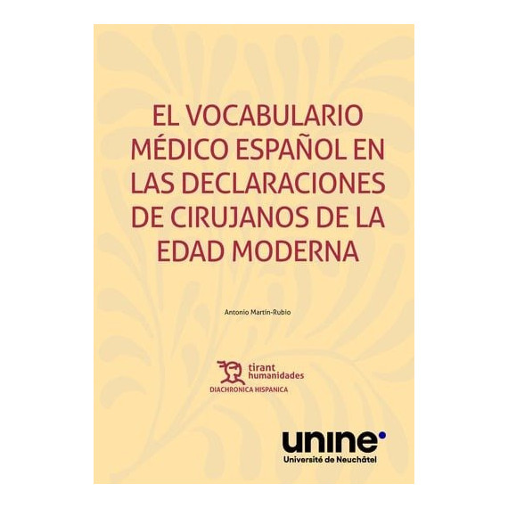 Vocabulario Medico Español en las Declaraciones de Cirujanos   2024