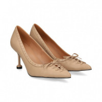 Salon Acordonado Piel Beige  EXE