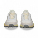 Deportivo Ante+nylon Amarillo+blanco  LACOSTE