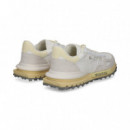 Deportivo Ante+nylon Amarillo+blanco  LACOSTE