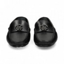 CONDUCTOR LOGO PIEL NEGRO