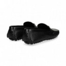 CONDUCTOR LOGO PIEL NEGRO