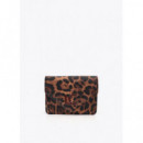 Monedero y Llavero Forrado Lc Marron-neg  LOLA CASADEMUNT