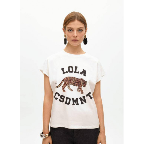 Camiseta Posicional Tigre Blanco  LOLA CASADEMUNT