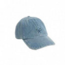 131586 Gorras SILBON Hombre Raqueta Denim