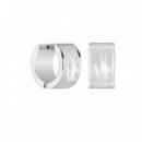 2040435 Pendientes LACOSTE Hombre Backhand Acero
