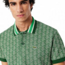 DH1417HEI Polos LACOSTE Hombre Short Sleeved Ribbed Collar Shirt