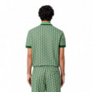 DH1417HEI Polos LACOSTE Hombre Short Sleeved Ribbed Collar Shirt