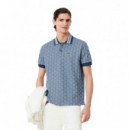 DH1417HGI Polos LACOSTE Hombre Short Sleeved Ribbed Collar Shirt