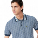 DH1417HGI Polos LACOSTE Hombre Short Sleeved Ribbed Collar Shirt