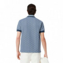 DH1417HGI Polos LACOSTE Hombre Short Sleeved Ribbed Collar Shirt