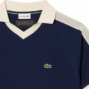 DH2123166 Polos LACOSTE Hombre Short Sleeved Ribbed Collar Shirt