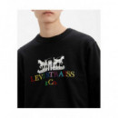 LEVIS 17895 GRAPHIC CREW B 90's Logo Text
