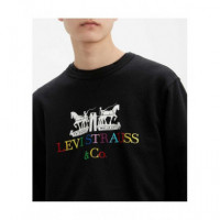 LEVIS 17895 GRAPHIC CREW B 90's Logo Text