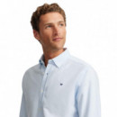 123596 Camisas SILBON Hombre Sport Oxford Celeste