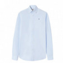 123596 Camisas SILBON Hombre Sport Oxford Celeste